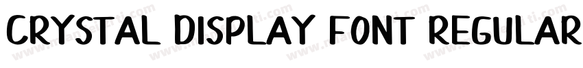 Crystal Display Font Regular字体转换